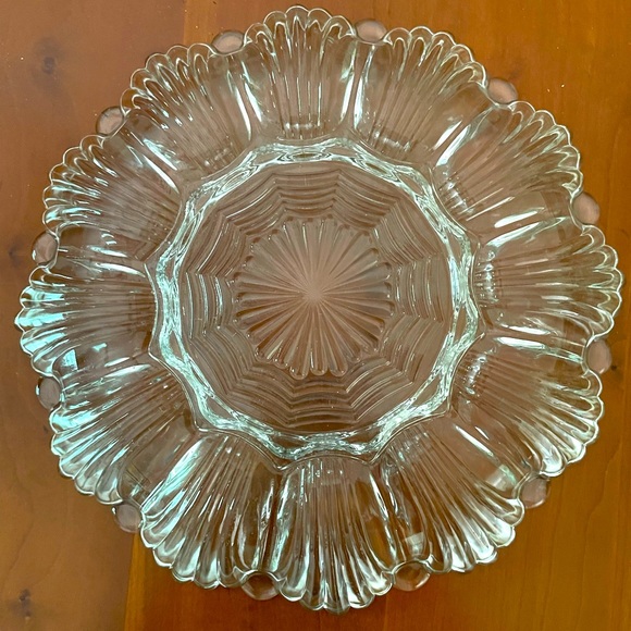 Vintage Anchor Hocking Clear Glass Deviled Egg Dish - LIKE NEW! - Picture 7 of 7